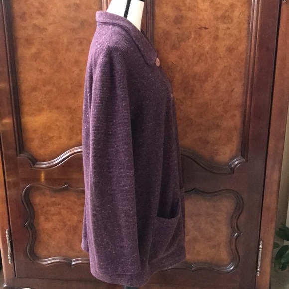 Vintage The Territory Ahead Purple Button Down Cardigan - Picture 6 of 7